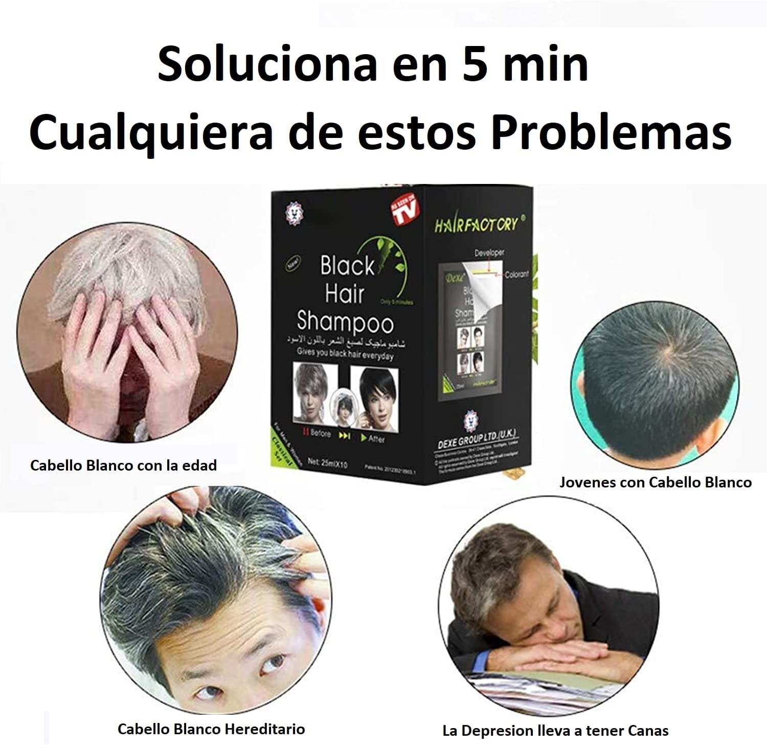 Pack Shampoo Rejuvenecedor Oculta Canas + ¡PROMOCIÓN CYBER DAY CON ENVÍO GRATIS! 🚚